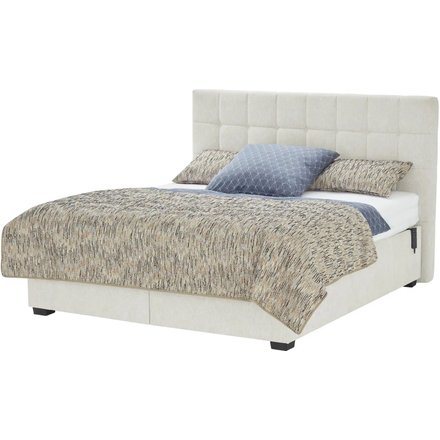 vanDoorn Motor-Boxspringbett mit Bettkasten Ohio, creme