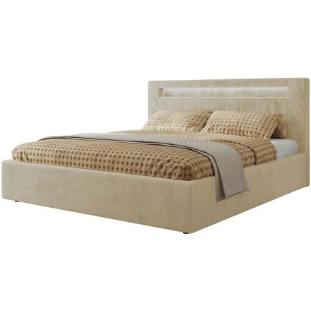 Polsterbett mit Bettkasten Gold 5 Classic, creme