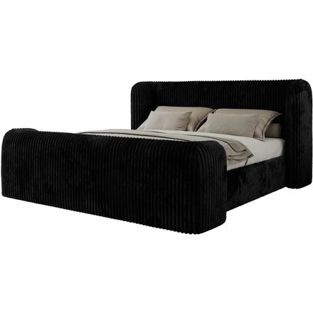 Polsterbett mit Lattenrost Emora Classic Duo, schwarz