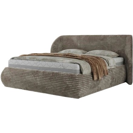 Polsterbett mit Bettkasten Caela Classic, braun