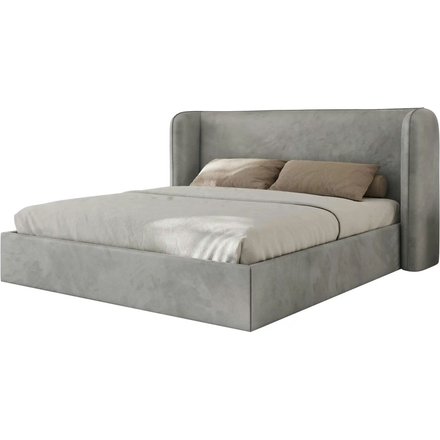 Polsterbett mit Lattenrost Emora Classic, grau