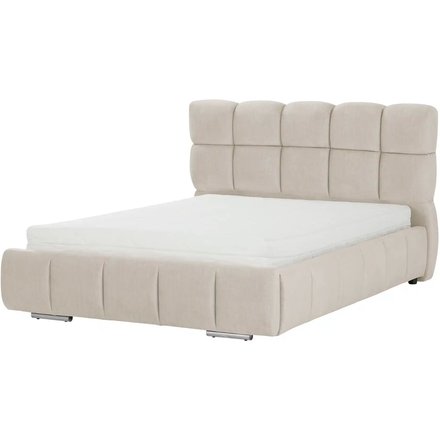 Polsterbett mit Bettkasten Savio, beige