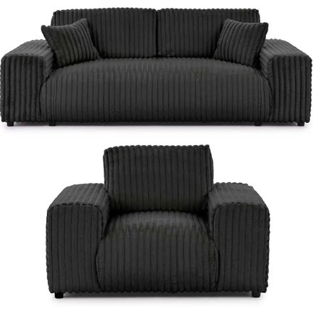 S-STYLE Polstergarnitur 2er-Set Mollis, grau