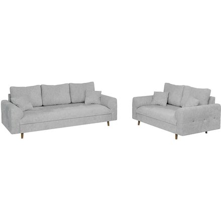 S-STYLE Polstergarnitur 3+2 Trygve, grau