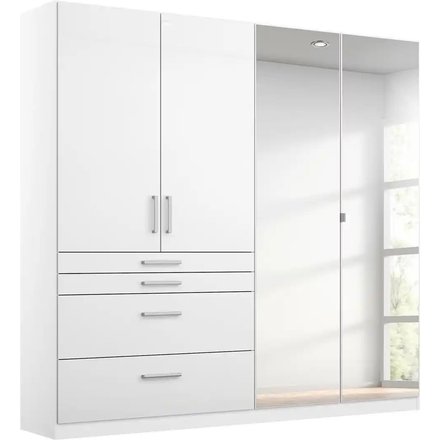 Drehtürenschrank Homburg, weiß
