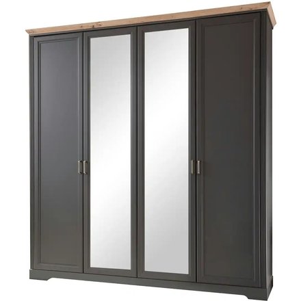 Kleiderschrank Jasmin II, grau