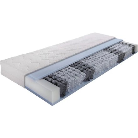 Taschenfederkernmatratze Medica Sun, weiß