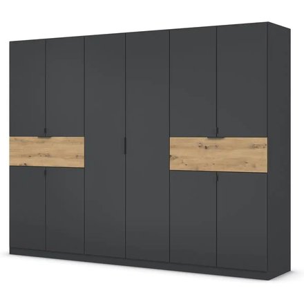 Drehtürenschrank Ticao, schwarz