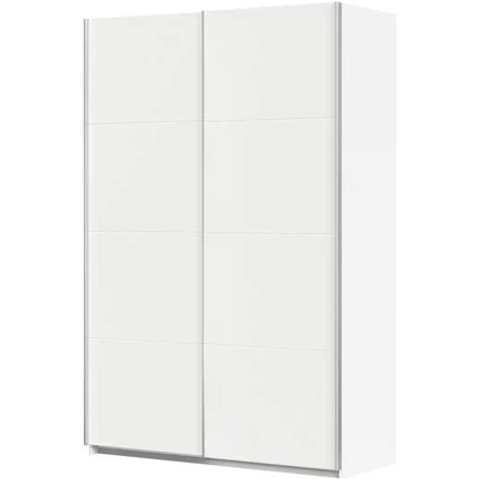 Schwebetürenschrank Quadra, weiß