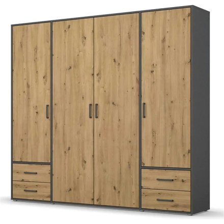 Drehtürenschrank Voyager, grau