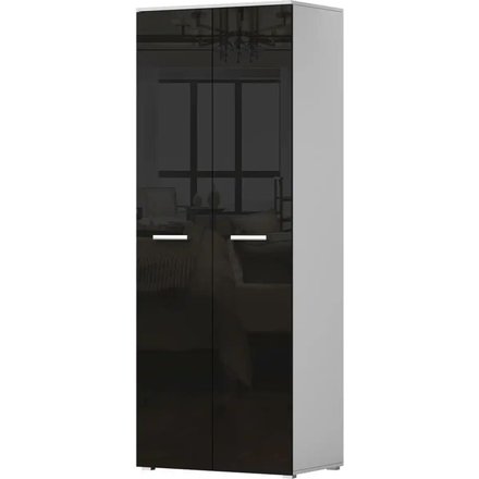 Drehtürenschrank Franco, schwarz
