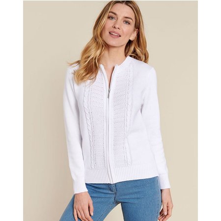 "Damart Zip Cardigan"