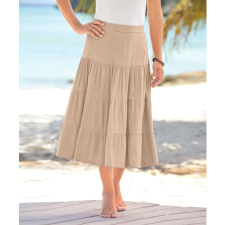 "Damart Crinkle Skirt"