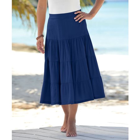 "Damart Crinkle Skirt"