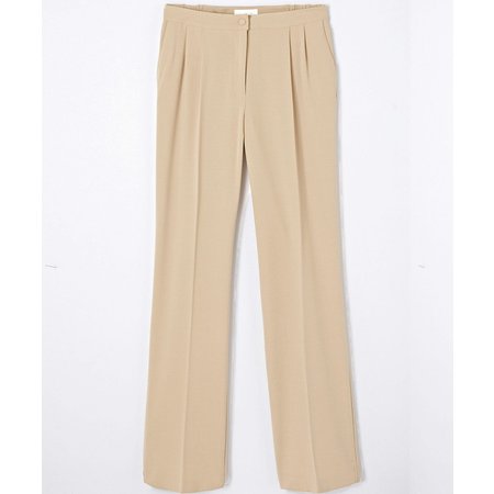 "Damart Wide-Leg Crêpe Trousers"