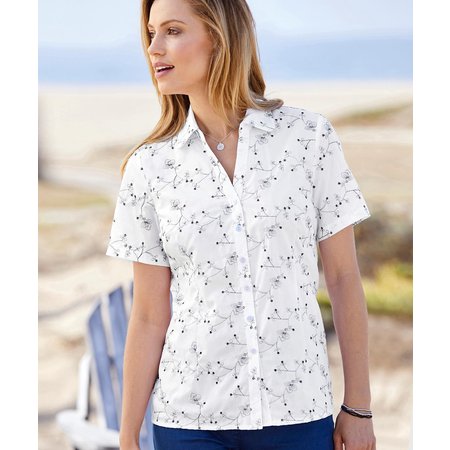"Damart Embroidered Blouse"