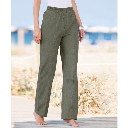"Damart Cotton Twill Trousers"