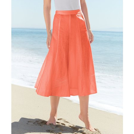 "Damart Linen Rich Skirt"