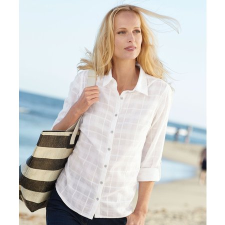 "Damart Check Blouse"