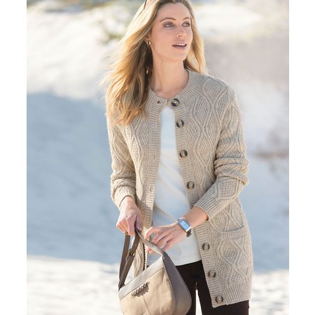 "Damart Button-neck Cardigan"