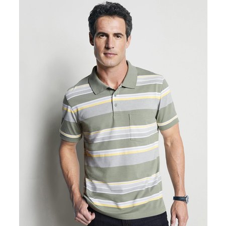 "Damart Stripe Polo Shirt"