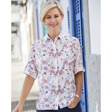 "Damart Printed Blouse"