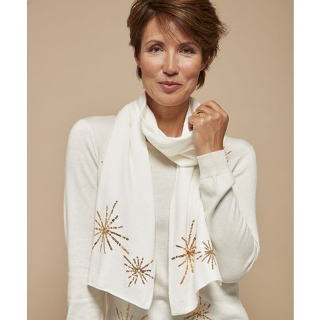 "Damart Sequin Scarf"