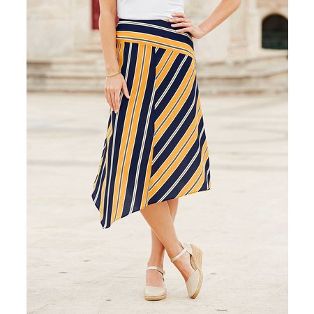 "Damart Stripe Skirt"