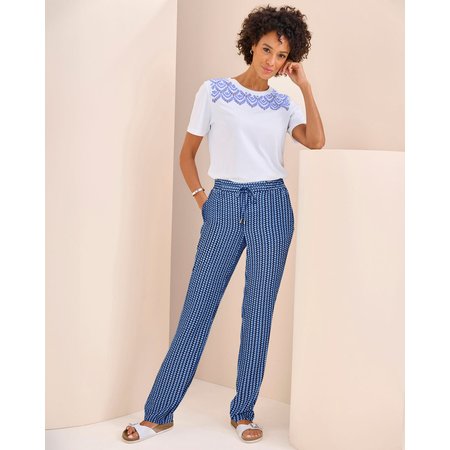 "Damart Tie-waist Trousers"