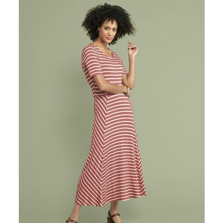 "Damart Stripe Swing Dress"