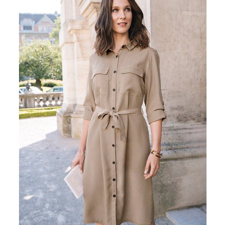 "Damart Tencel Shirt Dress"