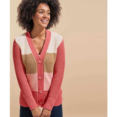 "Damart Colourblock Cardigan"
