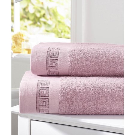 "Damart Pack of 2 Greek key towels"