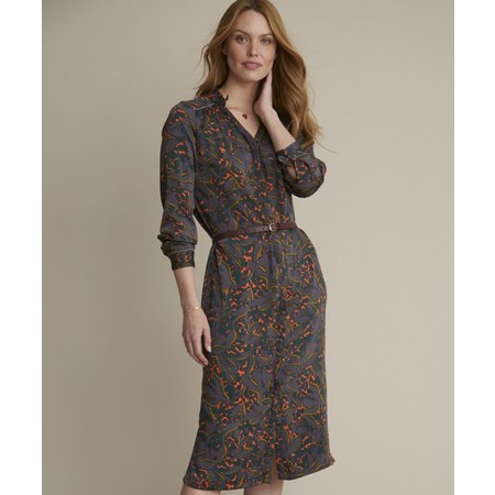 "Damart Frill Neck Shirt Dress"