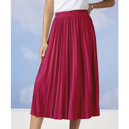 "Damart Pleated Jersey Skirt"