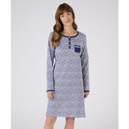 "Damart Animal Print Long Sleeve Nightdress"