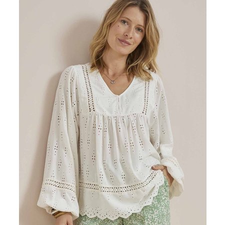 "Damart Broderie Anglais Blouse"