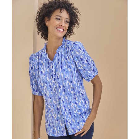 "Damart Climatyl Floral Blouse"