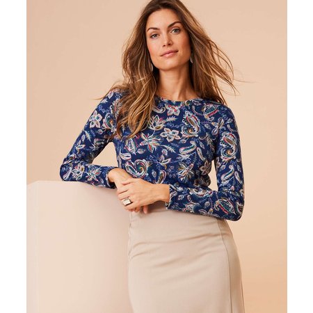 "Damart Thermolactyl Printed Top"