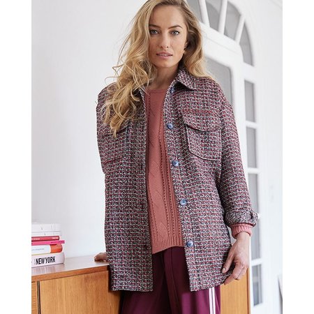 "Damart Tweed Shacket"