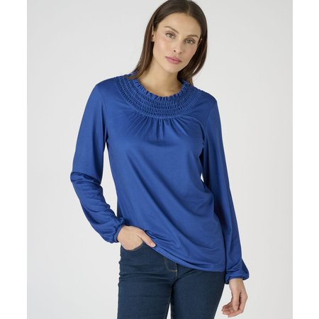"Damart Long Sleeved Printed Top"