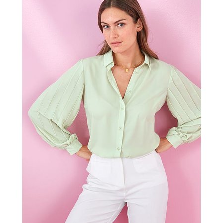 "Damart Pleated Detailing Blouse"