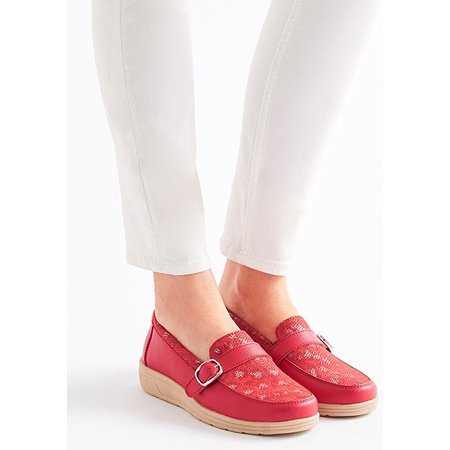 "Damart Leather buckle detail moccasin"