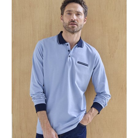 "Damart Long Sleeve Polo Shirt"