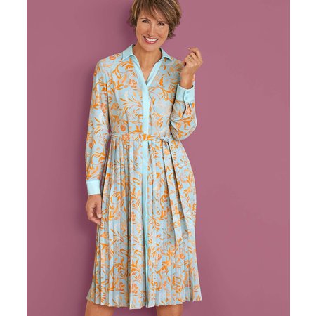 "Damart Printed Shirt Dress"