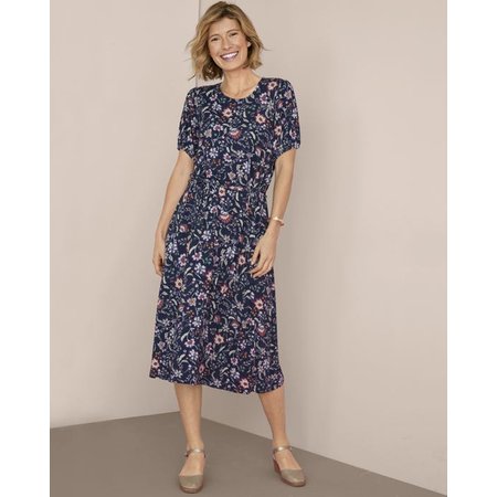 "Damart Printed Jersey Dress"