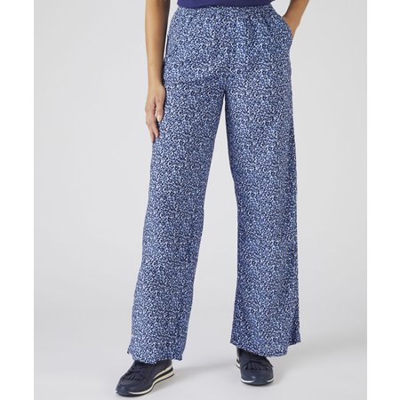 "Damart Print Wide-leg Trousers"