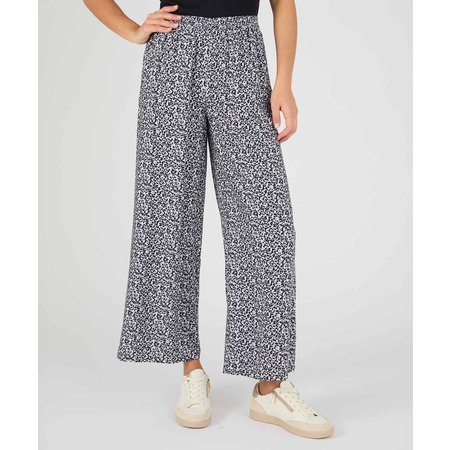 "Damart Print Wide-leg Trousers"