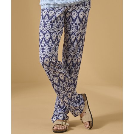 "Damart Print Jersey Tapered-leg Trousers"