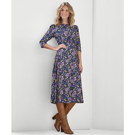 "Damart Floral Print Dress"